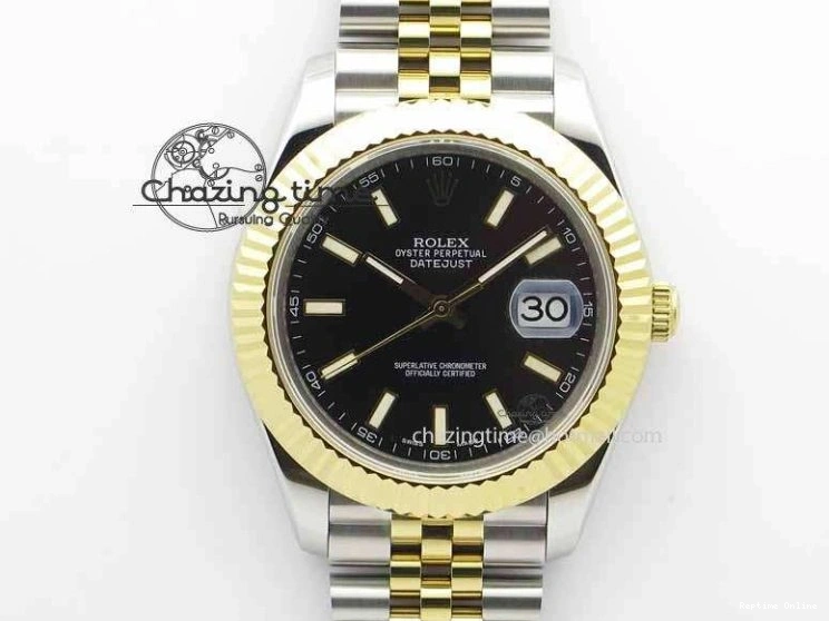 0416 DateJust II 41mm SS YG BP Maker Best Edition Black Dial On Jubilee Bracelet A Lightweight 3670